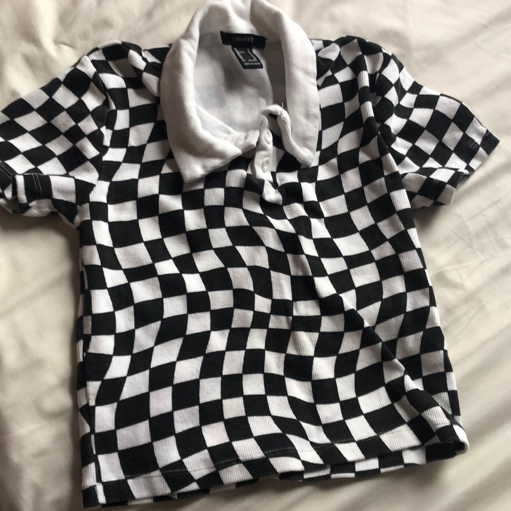 Black and white checkered